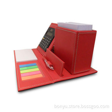 Leather Multi-functional Stationery Set, Office Stationery Set, Leave Logo Position for Customer